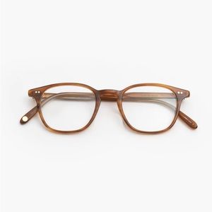Garrett Leight Clark eyeglasses, Demi blonde, size 45